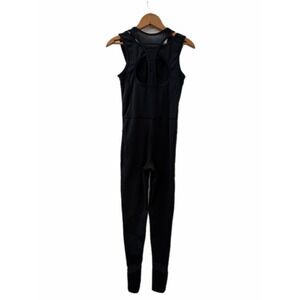 iD Strongwear Black Compression Jumpsuit  XSmall Zip Front‎ Racerback